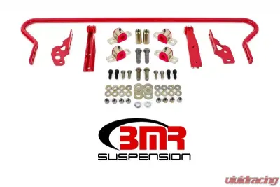 BMR Suspension Sway Bar Kit With Bushings Rear Adjustable Hollow 25mm Red Ford Mustang 2005-2014 - SB042R