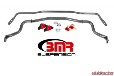 BMR Suspension Sway Bar Kit With Bushings Front Black SB044 Rear SB045 Ford Mustang 2015-2022 - SB043H