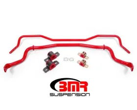 BMR Suspension Sway Bar Kit With Bushings Front Red SB044 Rear SB045 Ford Mustang 2015-2022