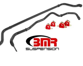 BMR Suspension Sway Bar Kit With Bushings Front And Rear Non-adjustable Black Chevrolet Camaro 2016-2020