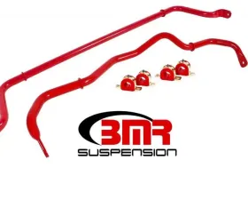 BMR Suspension Sway Bar Kit With Bushings Front And Rear Non-adjustable Red Chevrolet Camaro 2016-2020
