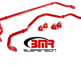 BMR Suspension Sway Bar Kit With Bushings Front SB053 And Rear SB054 Red Chevrolet Camaro 2016-2020