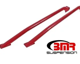 BMR Suspension Subframe Connectors Weld-on Tubular Standard Hardtop Only Red Ford Mustang 1979-2004