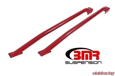 BMR Suspension Subframe Connectors Weld-on Tubular Standard Hardtop Only Red Ford Mustang 1979-2004 - SFC024R