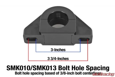 BMR Suspension SMK013 - Sway Bar Mount, Billet Alum Mount, 1.375 Inch Delrin Bushing - SMK013