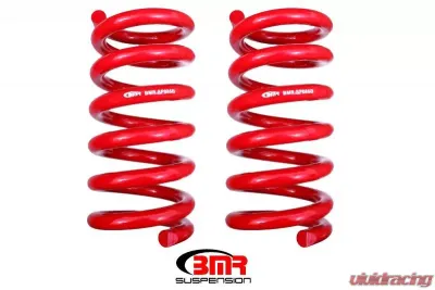 BMR Suspension Handling Version Red Lowering Springs - Rear Ford Mustang 2015-2022 - SP085R