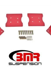 BMR Suspension Torque Box Reinforcement Plate Style Kit Lower Only Red Ford Mustang 1979-2004                                     - TBR003R - Image 2