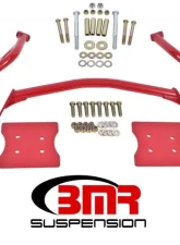 BMR Suspension Torque Box Reinforcement Plate Kit Red TBR005, TBR003 Ford Mustang 1979-2004                                     - TBR004R - Image 2