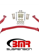BMR Suspension Torque Box Reinforcement Plate Kit Upper Only Tubular Style Red Ford Mustang 1979-2004                                     - TBR005R - Image 2