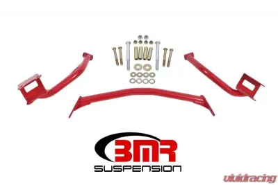 BMR Suspension Torque Box Reinforcement Plate Kit Upper Only Tubular Style Red Ford Mustang 1979-2004 - TBR005R