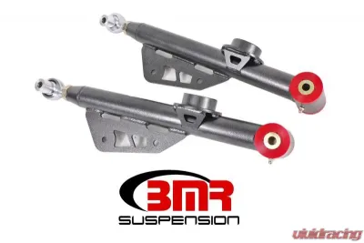 BMR Suspension Lower Control Arms Poly/Rod End DOM Single Adjustable Black Ford Mustang 1999-2004 - TCA053H