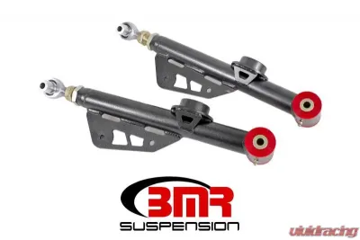 BMR Suspension Lower Control Arms Poly/Rod End DOM On-car Adjustable Black Ford Mustang 1999-2004 - TCA055H