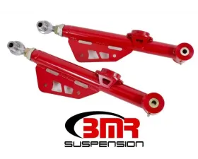 BMR Suspension Lower Control Arms Poly/Rod End DOM On-car Adjustable Red Ford Mustang 1999-2004
