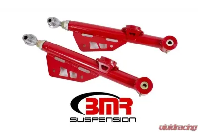 BMR Suspension Lower Control Arms Poly/Rod End DOM On-car Adjustable Red Ford Mustang 1999-2004 - TCA055R