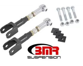 BMR Suspension Toe Rods Rear Rod Ends On-Car Adjustable Black Ford Mustang 2015-2022