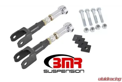 BMR Suspension Toe Rods Rear Rod Ends On-Car Adjustable Black Ford Mustang 2015-2022 - TR005H