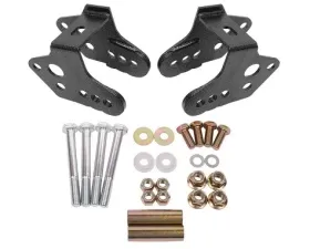 BMR Suspension Control Arm Relocation Bracket Black Hammertone Ford Mustang 1979-2004