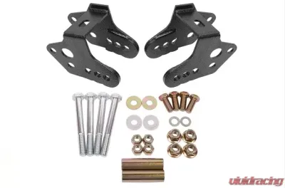 BMR Suspension Control Arm Relocation Bracket Black Hammertone Ford Mustang 1979-2004 - CAB740H