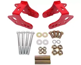 BMR Suspension Control Arm Relocation Bracket Red Ford Mustang 1979-2005