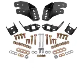 BMR Suspension Coilover Conversion Kit Rear, Adjustable Shock Mount Black Hammertone 3rd Gen F-Body
