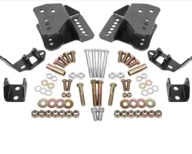 BMR Suspension Coilover Conversion Kit Rear, Adjustable Shock Mount Black Hammertone 3rd Gen F-Body