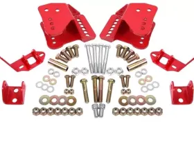 BMR Suspension Coilover Conversion Kit Rear, Adjustable Shock Mount Red 3rd Gen F-Body