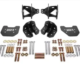 BMR Suspension Coilover Conversion Kit Rear, Non Adjustable Shock Mount Black Hammertone Ford Mustang 1979-2004