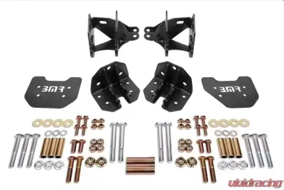 BMR Suspension Coilover Conversion Kit Rear, Non Adjustable Shock Mount Black Hammertone Ford Mustang 1979-2004 - CCK743H