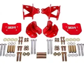 BMR Suspension Coilover Conversion Kit Rear, Adjustable Shock Mount Red  Ford Mustang 1979-2004