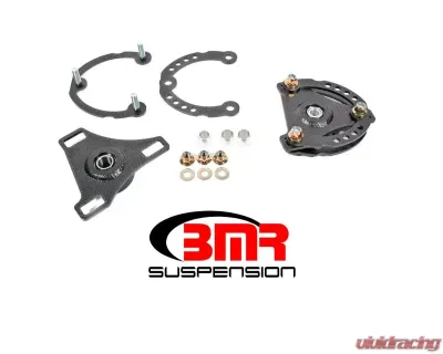 BMR Suspension Caster Camber Plates - Black Ford Mustang 2015-2022 - CP001H