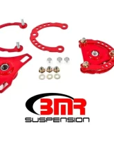 BMR Suspension Caster Camber Plates - Red Ford Mustang 2015-2022                                     - CP001R - Image 6