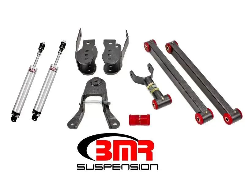 BMR Suspension Drag Race Package Level 1 Black Ford Mustang 2005-2010 - DRP001H