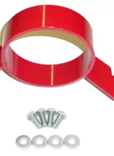 BMR Suspension Driveshaft Safety Loop Red Chevrolet Impala SS | Caprice 1991-1996                                     - DSL002R - Image 2