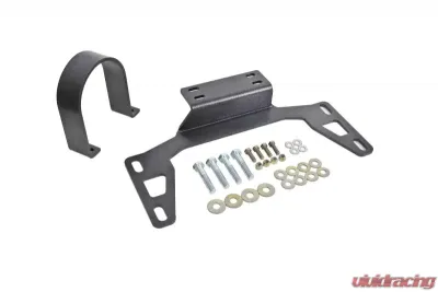 BMR Suspension Black Hammertone Driveshaft Safety Loop - Front Ford Mustang 2011-2022 - DSL017H