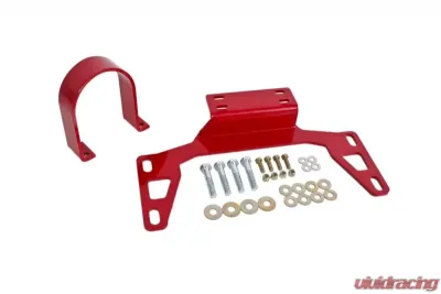 BMR Suspension Red Driveshaft Safety Loop - Front Ford Mustang 2011-2022 - DSL017R