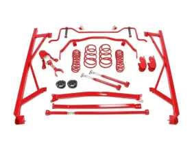 BMR Suspension Handling Performance Package Level 2 Red Ford Mustang 2005-2010