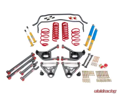 BMR Suspension Handling Performance Package Level 2 Black Buick Skylark | Chevrolet Malibu | Oldsmobile 442 | Pontiac GTO 65-66 - HPP013H