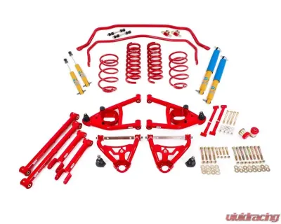 BMR Suspension Handling Performance Package Level 2 Red Buick Skylark | Chevrolet Malibu | Oldsmobile 442 | Pontiac GTO 65-66 - HPP013R
