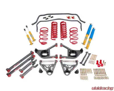 BMR Suspension Handling Performance Package Level 2 Black Buick Skylark | Chevrolet Malibu | Oldsmobile 442 | Pontiac GTO 64 - HPP014H
