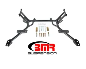 BMR Suspension Standard Rack Mounts K-member No Motor Mounts Black Ford Mustang 2005-2010