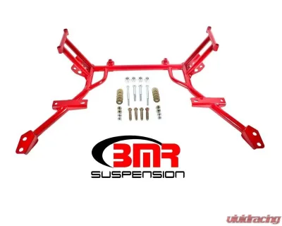 BMR Suspension Standard Rack Mounts K-member No Motor Mounts Red Ford Mustang 2005-2010 - KM009R