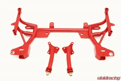 BMR Suspension Standard Rack Mounts K-member TURBO SBC BBC Motor Mounts Red Chevrolet Camaro | Pontiac Firebird 1993-2002 - KM015R