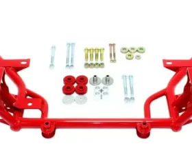 BMR Suspension Standard Rack Mounts K-member Standard Motor Mounts Red Ford Mustang 2005-2014