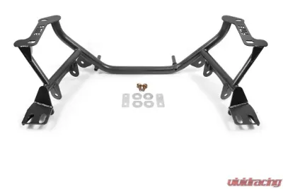 BMR Suspension K-Member Coilover Version, Motor Plate Version Black Hammertone Ford Mustang 1996-2004 - KM740H