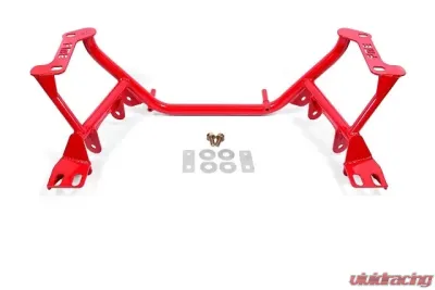 BMR Suspension K-Member Coilover Version, Motor Plate Version Red Ford Mustang 1996-2004 - KM740R