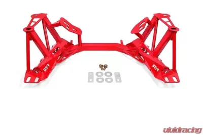 BMR Suspension K-Member Premium Version, without Spring Perches Red Ford Mustang 1996-2004 - KM744R