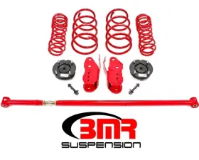 BMR Suspension Lowering Spring Package Red Ford Mustang 2005-2010