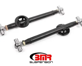 BMR Suspension Lower Control Arms Rod Ends Chrome Moly Double Adjustable W/ Spring Bracket Black Ford Mustang 1979-2004