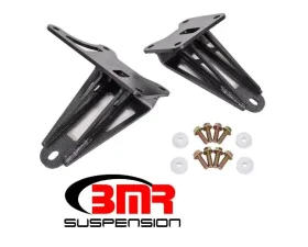 BMR Motor Black Hammertone Adjustable Mount Bracket Ford Mustang 2005+