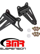 BMR Motor Black Hammertone Adjustable Mount Bracket Ford Mustang 2005+                                     - MM008H - Image 2
